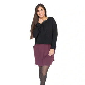 Agnes & Dora Black Sweater Round Neck Black Super Soft Comfortable.